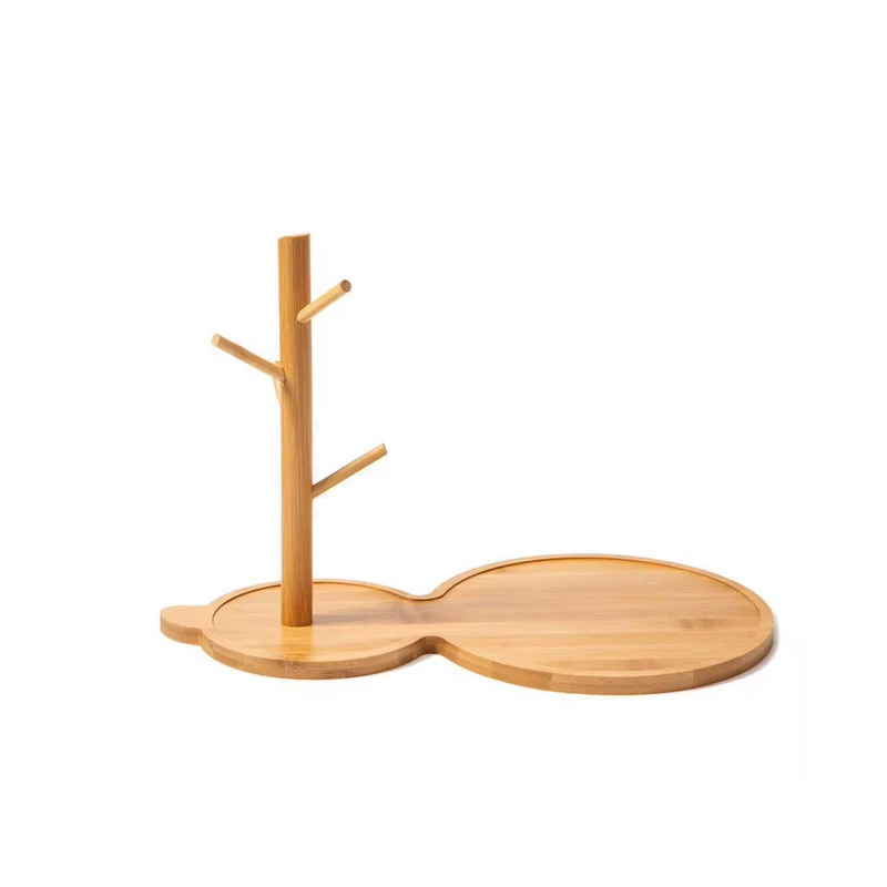 استند لیوان مدل سینی دار بامبو 98