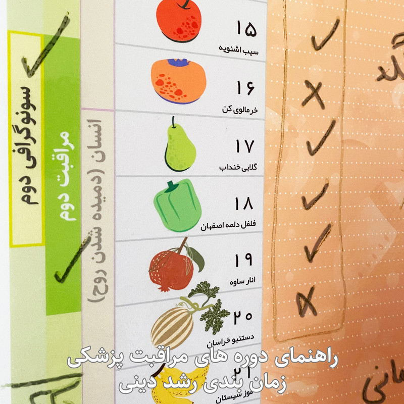 تقویم دیواری عرش دیس مدل وایت بوردی طرح بارداری کد 69