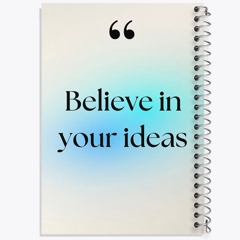 دفتر مشق 100 برگ خندالو طرح Believe In Your Ideas کد N2340