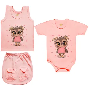 ست 3 تکه لباس نوزادی کارانس مدل PRSZS-3151