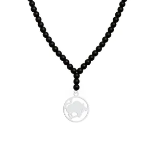 گردنبند نقره زنانه هایکا مدل ماه اردیبهشت کد ha 1-21