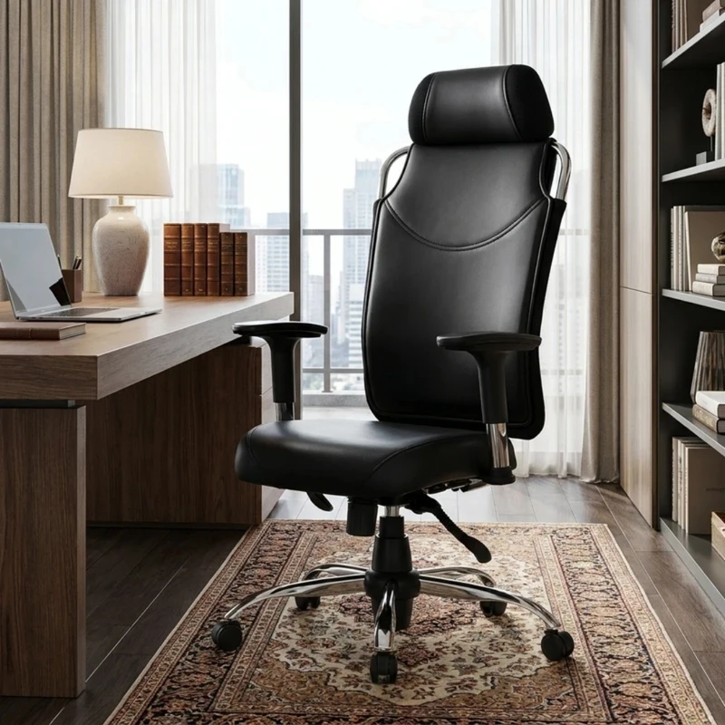 صندلی اداری مدل نیلپرام OCM-812v چرمی