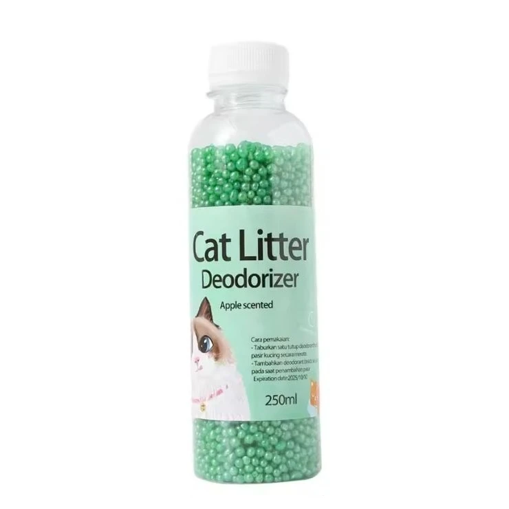 خوشبوکننده دانه‌ای بستر گربه مدل سیب حجم 250 میلی لیتر