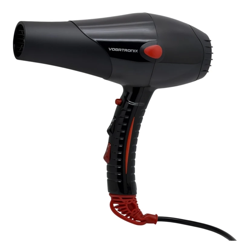 سشوار کلاسیک روزمره وگاترونیکس مدل VE-HD02 با موتور AC، توان 2200 وات، تنظیم دما و سرعت در دو حالت، مناسب برای حالت‌دهی چتری و همراه با متمرکزکننده باریک