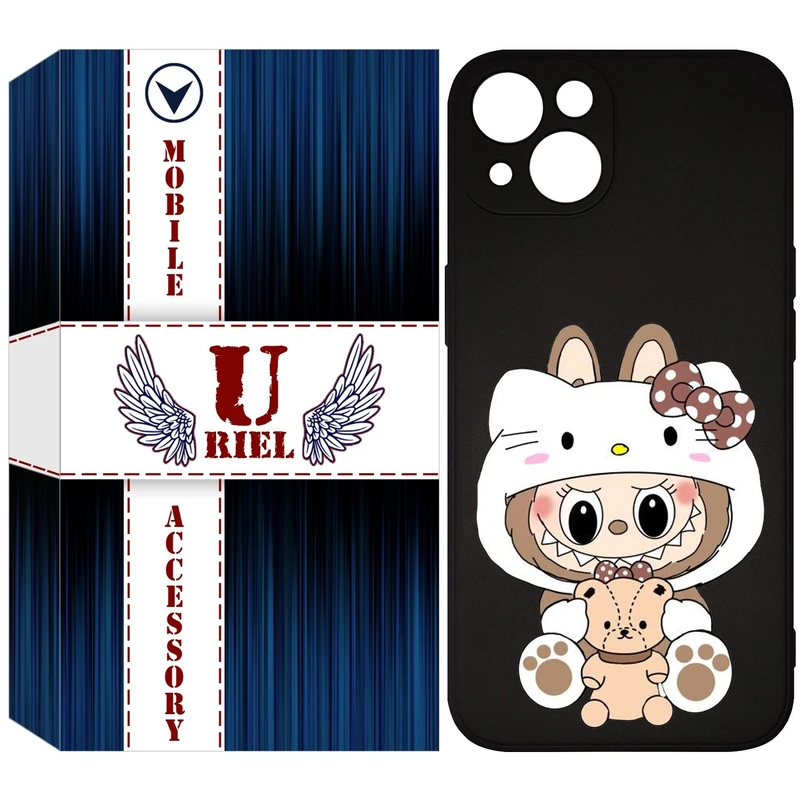 کاور یوریل مدل KSH کد 124 طرح عروسک لبوبو مناسب برای گوشی موبایل اپل iPhone 13