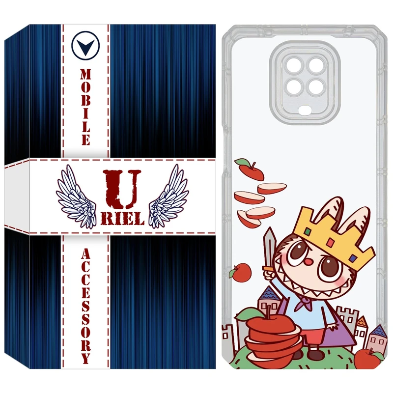 کاور یوریل قاب مدل Clear کد 115 طرح لبوبو Labubu مناسب برای گوشی موبایل شیائومی Redmi Note 9S / Note 9 Pro / Note 9 Pro Max