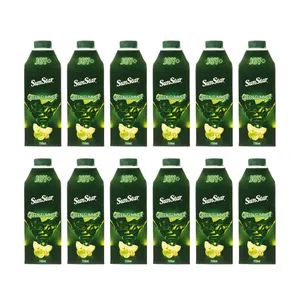 آبمیوه میکس سیب کیوی لیمو طالبی سان استار - 750 میلی لیتر بسته 12 عددی