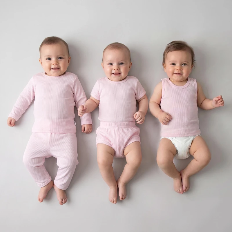 ست 5 تکه لباس راحتی نوزادی مدل ویسکوز کد 322700