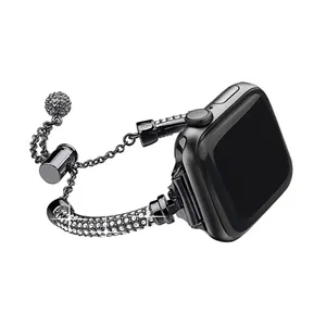 بند مدل نگین دار Dim01 مناسب برای اپل واچ 42/44/45 میلی متری