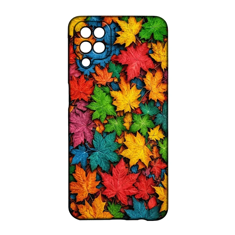کاور طرح برگ کد 343 مناسب برای گوشی موبایل سامسونگ Galaxy A12 / M12 / F12