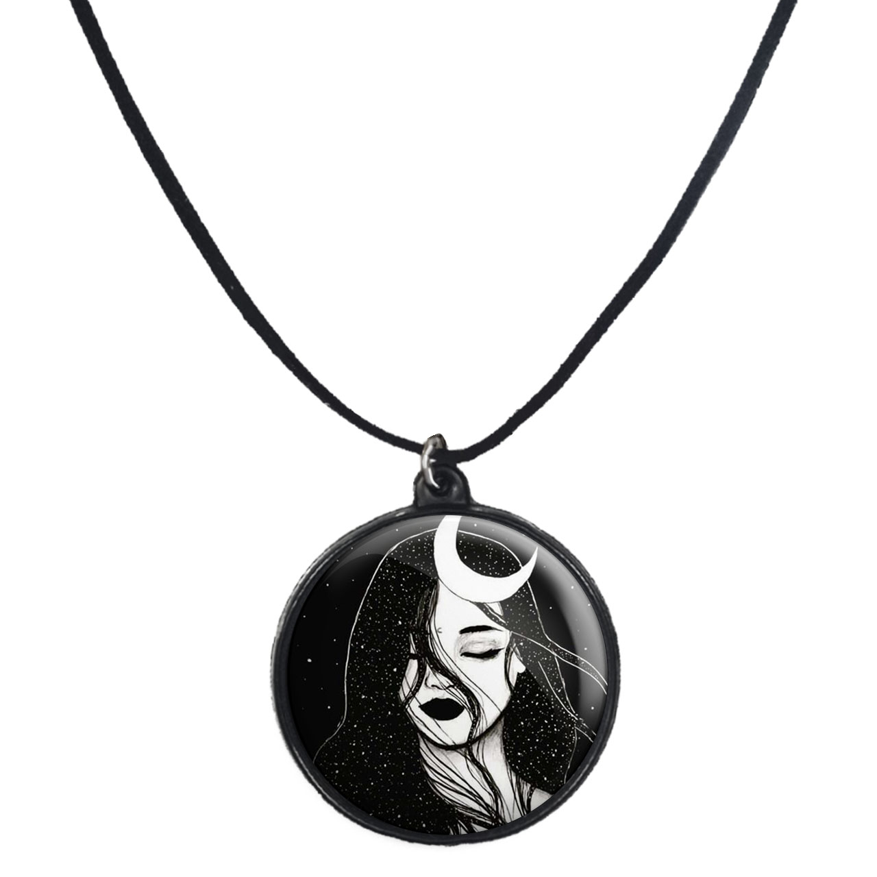 گردنبند پرمانه طرح دخترونه کد pmb.4434 مدل دو طرفه