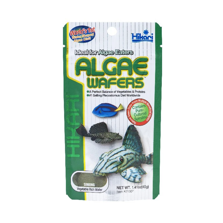 غذای ماهی آکواریوم هیکاری مدل Algae wafers وزن 40 گرم