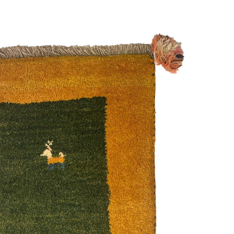 گبه دستباف نیم متری مدل بافت قشقای شیراز کد NKP-sgp52