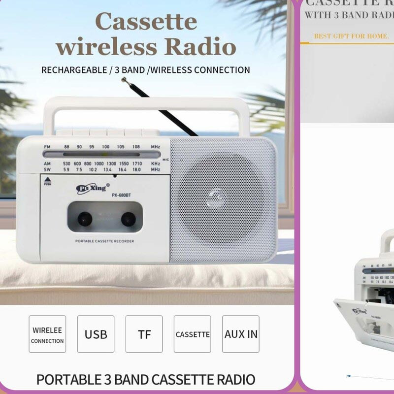 رادیو اسپیکر پوکسینگ
مدل PX-680BT کاست خور