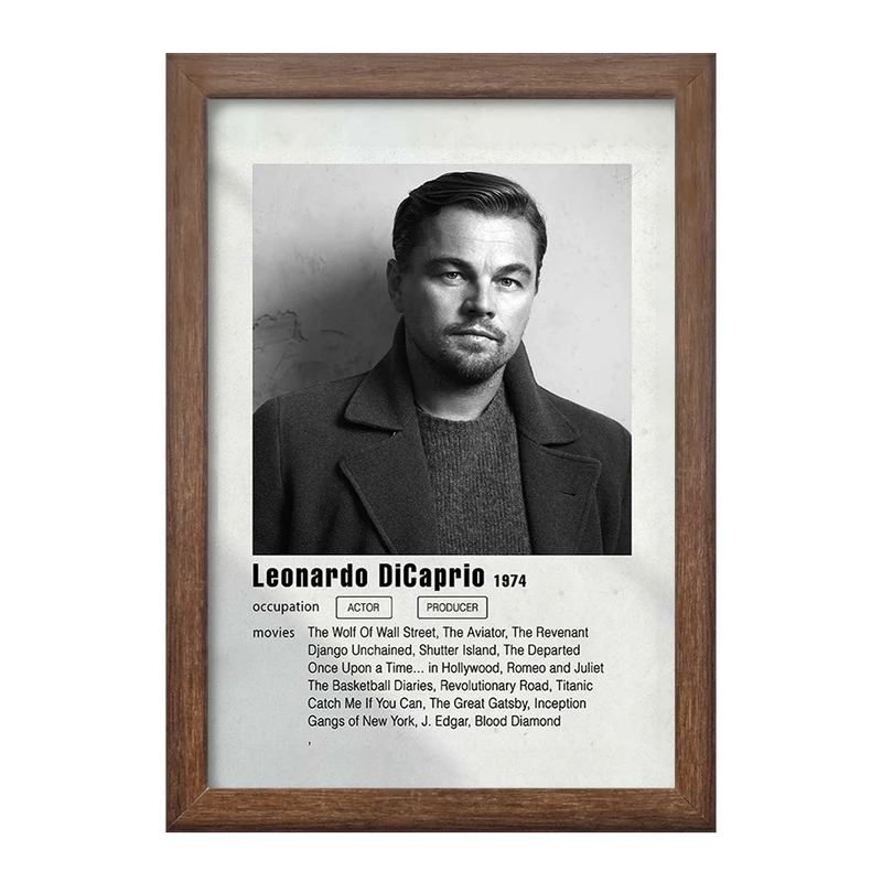 تابلو خندالو طرح لئوناردو دی‌کاپریو (Leonardo DiCaprio) کد F11201