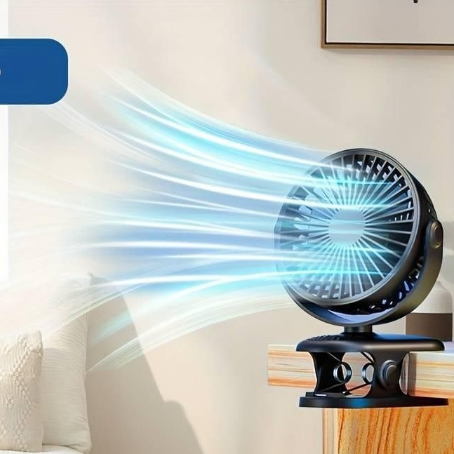 پنکه شارژی گیره ای مدل F01