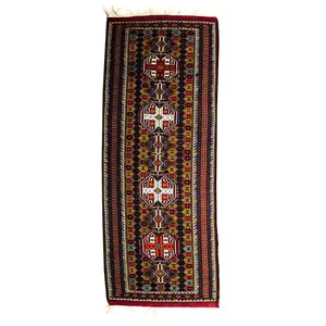 کناره گلیم  سوزنی دستبافت رستا طرح 49-124
