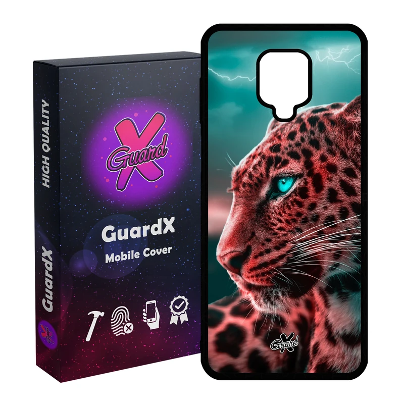 کاور گارد ایکس طرح پلنگ مدل Glass10233 مناسب برای گوشی موبایل سامسونگ Redmi Note 9S / Note 9 Pro / Note 9 Pro Max