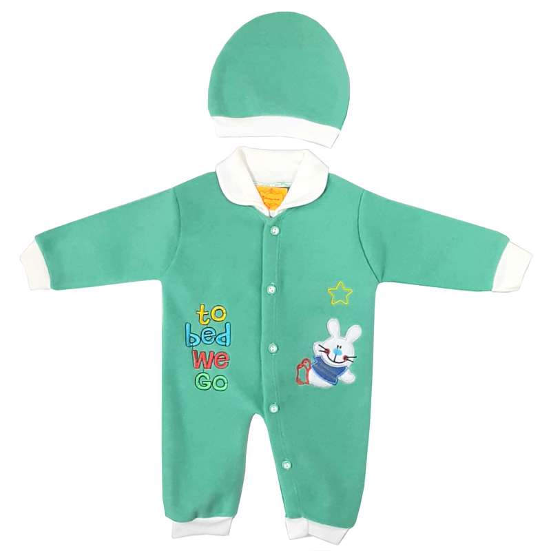 ست سرهمی و کلاه نوزادی مدل شاین کیدز کد s20-09