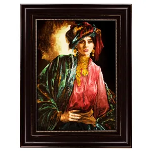 تابلو فرش دستباف سی پرشیا مدل دختر کرد کد 902783