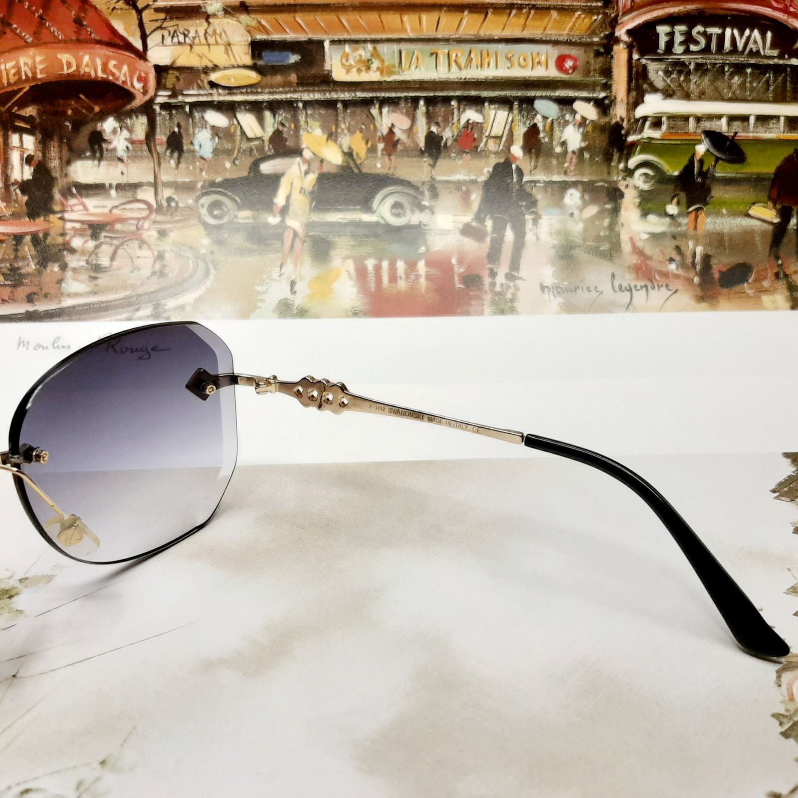 عینک آفتابی زنانه سواروسکی مدل SK018501bc -  - 8