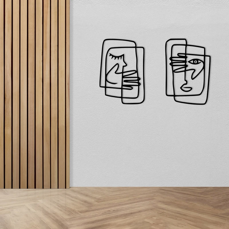 استیکر طرح خطی نقاشی پیکاسو مجموعه 2 عددی