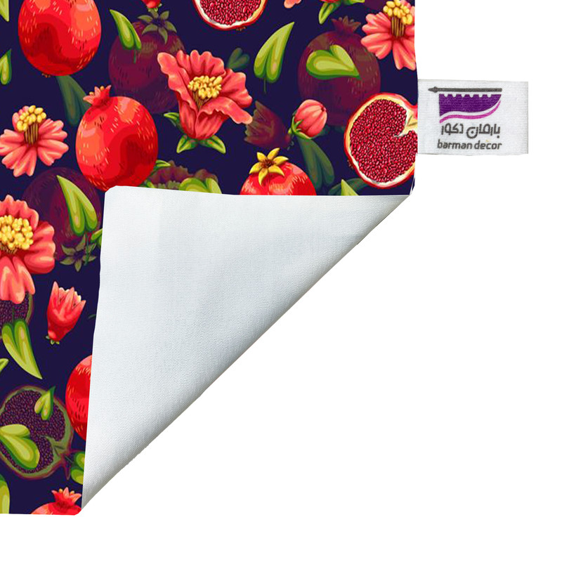 رومیزی بارمان دکور طرح انار گلی مدل یلدایی کد 6