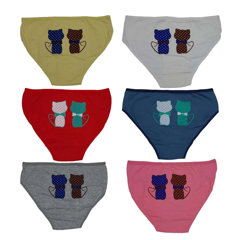 شورت زنانه مدل نخی NB15 بسته 6 عددی