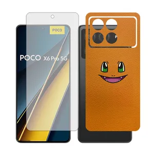 Glass Together model matte Screen Protector Suitable for Xiaomi Poco X6 Pro Mobile Phone with Back cover sticker