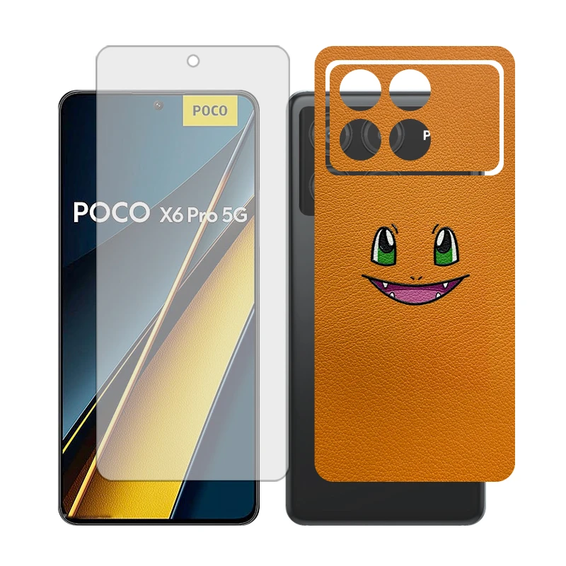 محافظ صفحه نمایش مات گلس مدل Together مناسب برای گوشی موبایل شیائومی Poco X6 Pro به همراه برچسب پوششی پشت گوشی