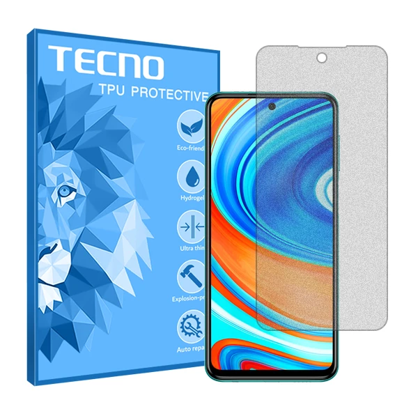 محافظ صفحه نمایش مات تکنو مدل HyMTT مناسب برای گوشی موبایل شیائومی Redmi Note 9 Pro