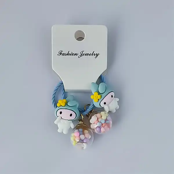 کش مو زنانه مدل عروسکی آکواریومی کد 40532 بسته 2 عددی