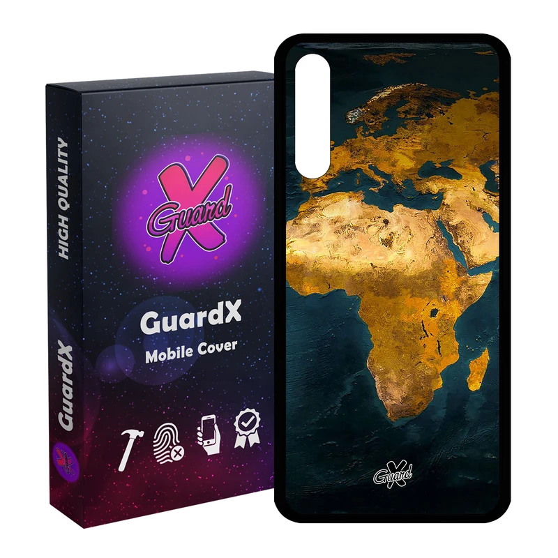 کاور گارد ایکس طرح Map مدل Glass10291 مناسب برای گوشی موبایل هوآوی Y8P / P Smart S