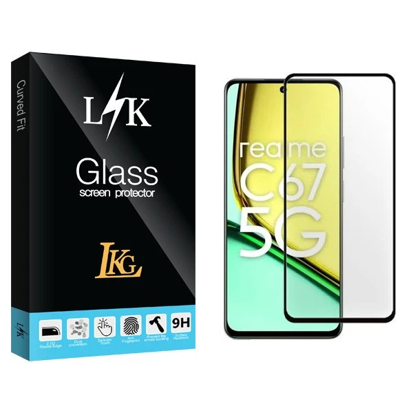 محافظ صفحه نمایش شیشه ای ال کا جی مدل LKK مناسب برای گوشی موبایل ریلمی C67
