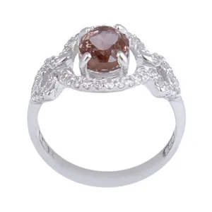 انگشتر نقره زنانه بازرگانی میلادی مدل سنگ اونیکس کد AWR_1027