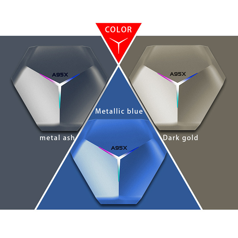 اندروید باکس آ‌95‌ایکس مدل   F4 4/128 GB به همراه ریموت کنترل ایرماوس