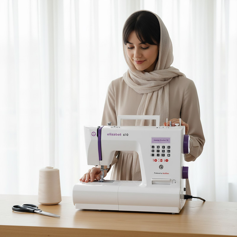 چرخ خیاطی کاچیران مدل elizabet 610