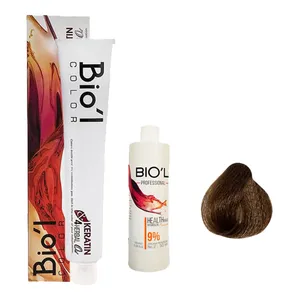 کیت رنگ مو بیول سری GOLDEN شماره 8.3 حجم 100 میلی لیتر رنگ بلوند طلایی روشن