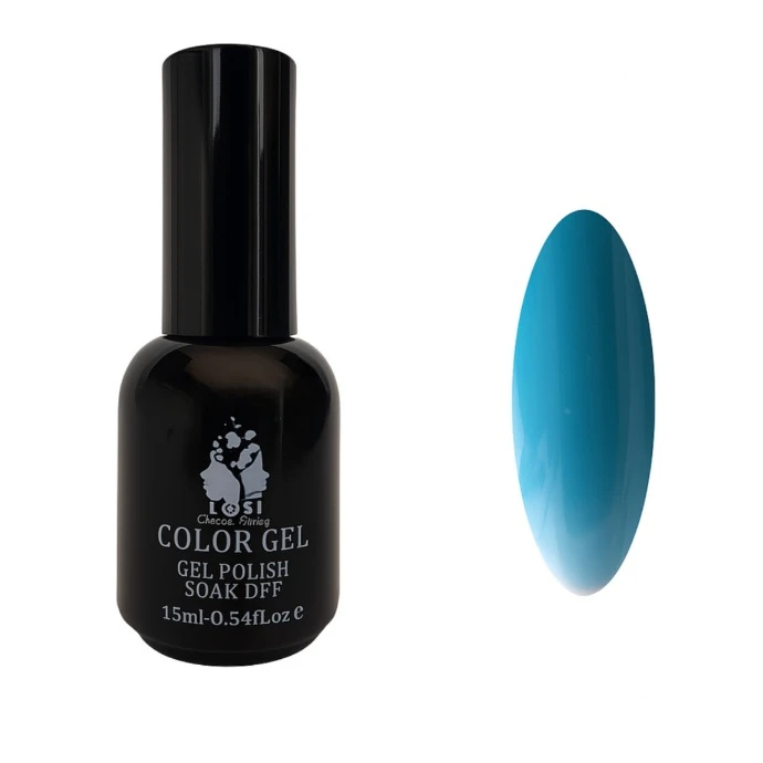 لاک ژل براق ناخن لوسی مدل UV شماره 136 رنگ آبی