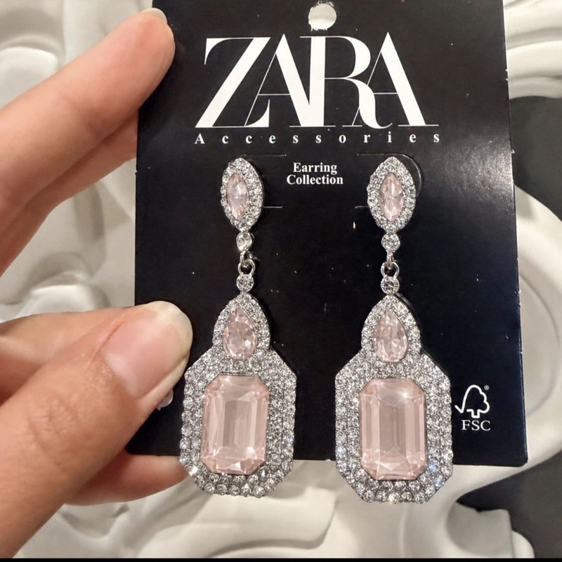 گوشواره آویز زنانه استیل مدل ابرا 2
