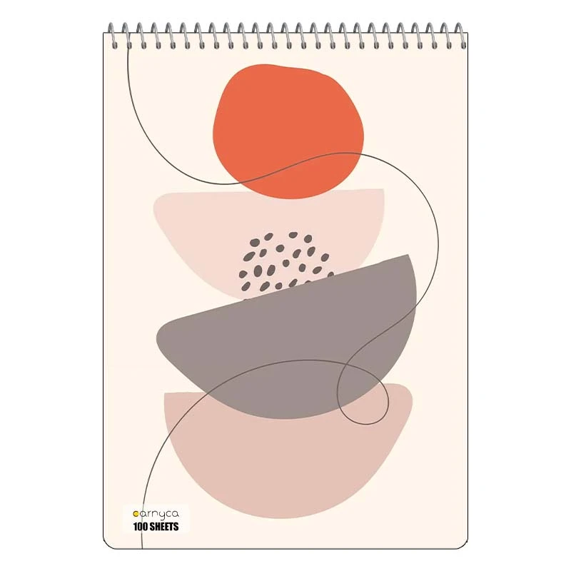 دفتر شطرنجی 100 برگ کارنیکا طرح مینیمال Minimal کد 22425