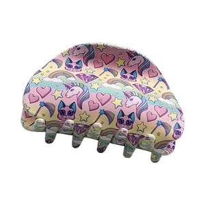 کلیپس مو دخترانه مدل یونیکورن و گربه كد KLP991-44