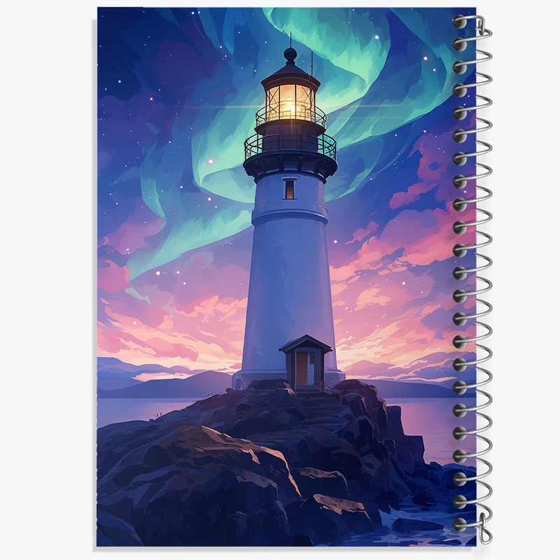 دفتر مشق 50 برگ خندالو طرح فانوس دریایی کد F5879