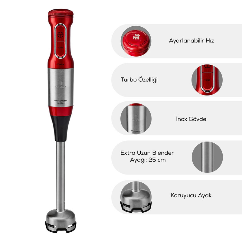 غذاساز کاراجا مدل Mastermaid Prosteel Cam