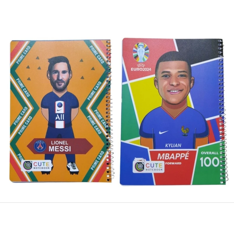 دفتر مشق 50 برگ مدل فوتبالی کد mn 01 بسته 2 عددی