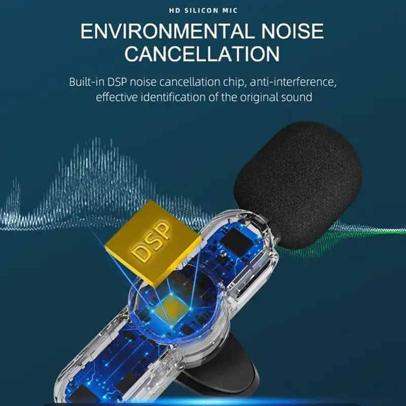 میکروفن یقه ای بی سیم مدل ro45 بسته 2 عددی