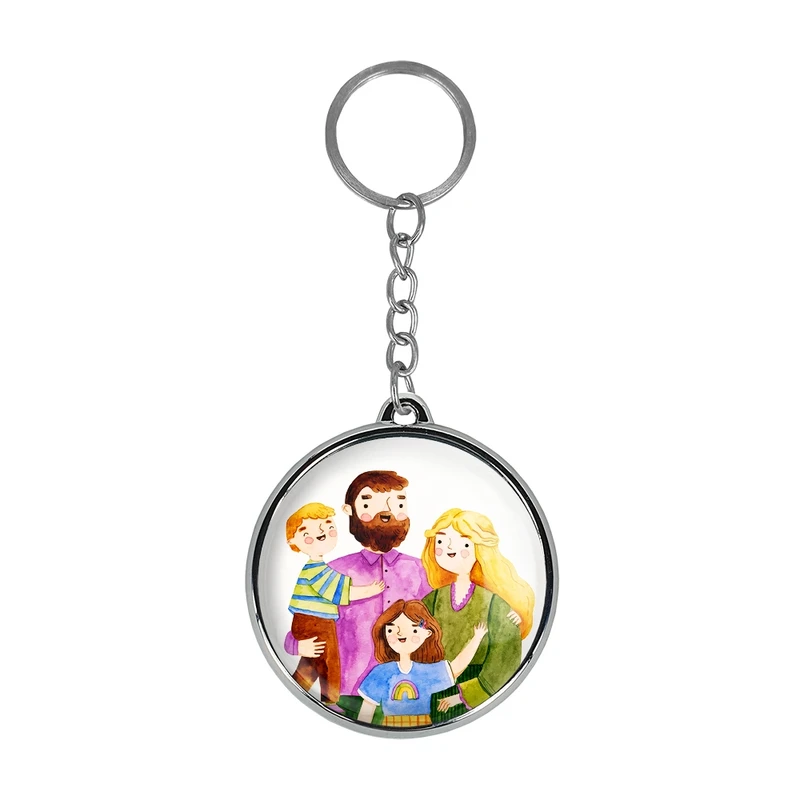 جاکلیدی خندالو طرح خانواده شاد مدل دوطرفه کد 2905429043