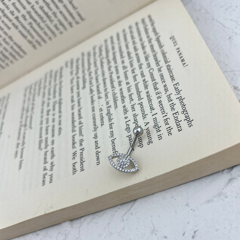 پیرسینگ ناف زنانه مدل چشم کد P4625 پیرسینگ ناف زنانه مدل چشم کد P4625