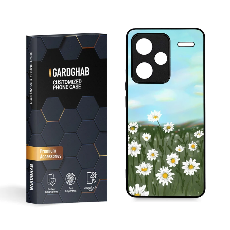 کاور گارد قاب مدل گل مناسب برای گوشی موبایل شیائومی Redmi Note 13 Pro Plus 5G