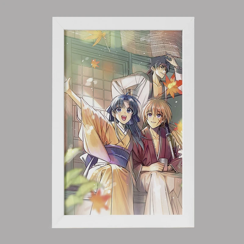 تابلو خندالو مدل انیمه رورونی کنشین کد 34878